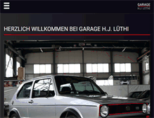 Tablet Screenshot of garage-hjluethi.ch